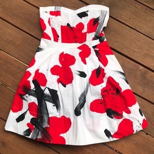 Red and Black Art Dress